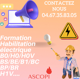 Habilitation électrique - B0 H0 + BF HF - initial ou recyclage