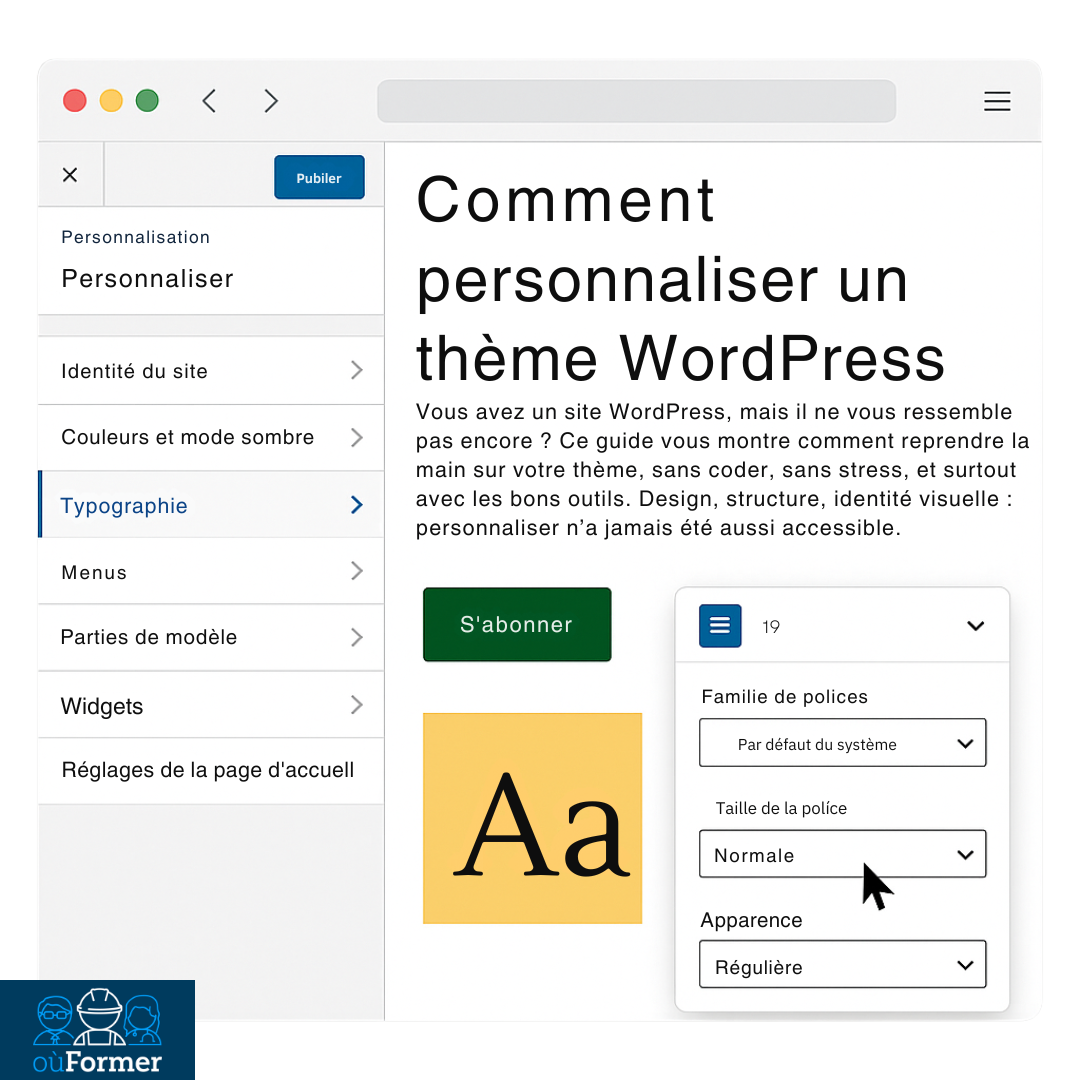 Comment personnaliser un thème WordPress ?