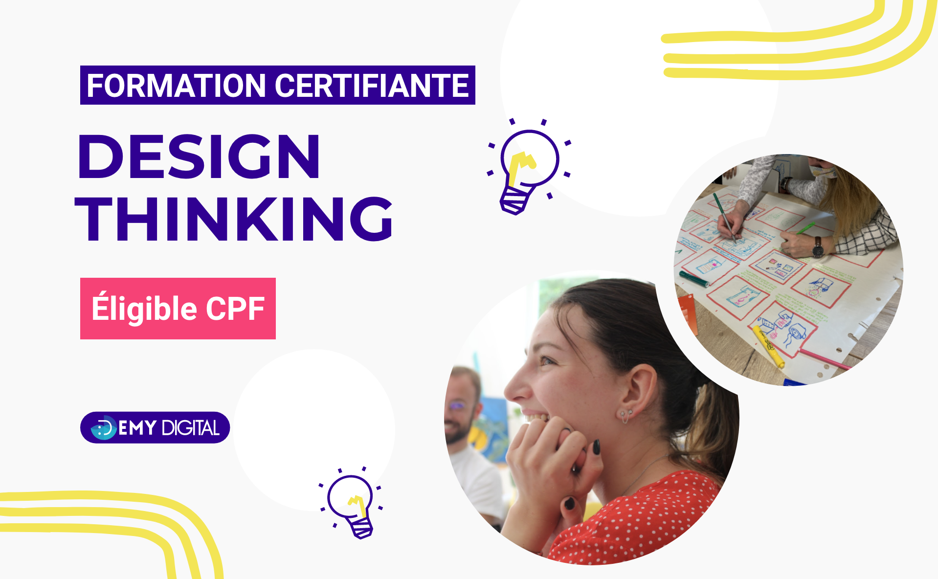 Intégrez la culture design et l'innovation dans vos projets et votre organisation : Formation Design Thinking certifiante