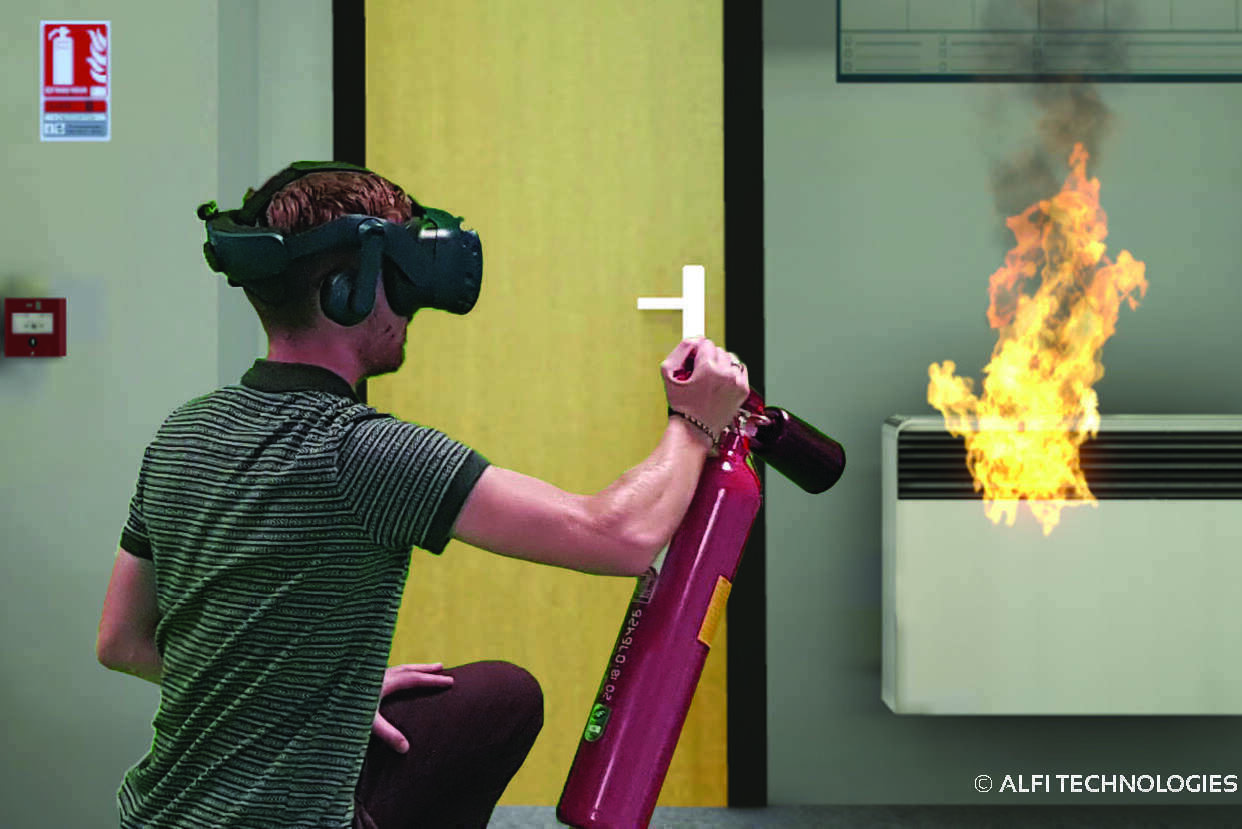 Incendie en réalité virtuelle (V R ) 